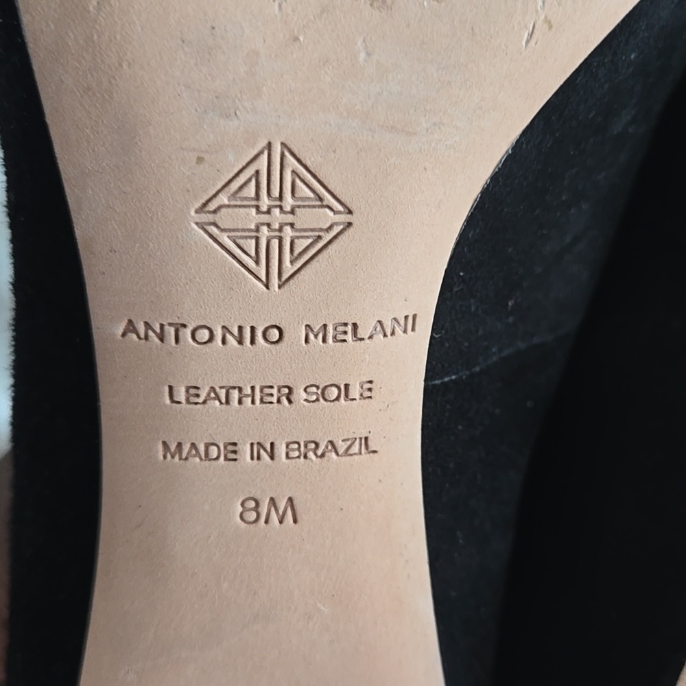 ANTONIO MELANI Black Heels Classic Pumps Mobwife Minimalist - Picture 10 of 13